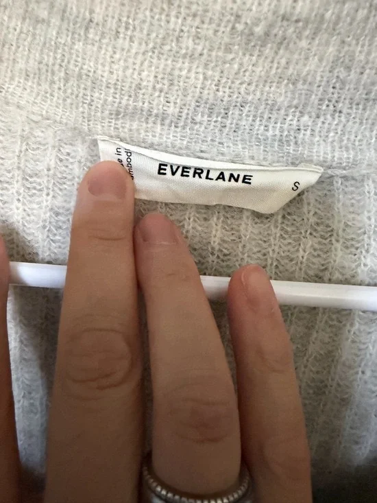 Everlane Alpaca Wool Blend Oversized Polo Sweater - Picture 3 of 3